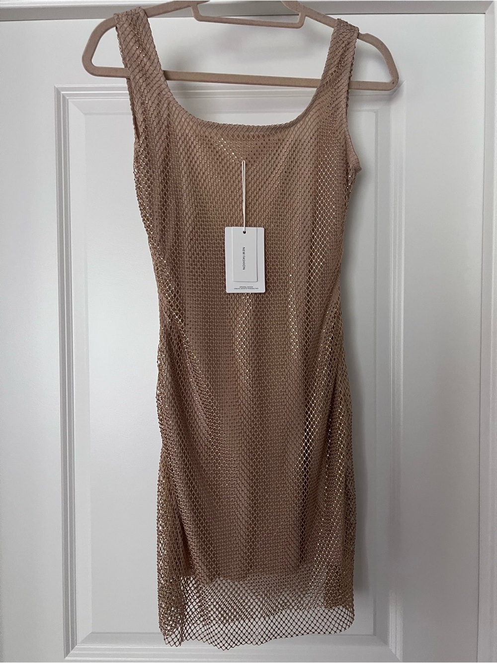 Women’s Mesh Overlay Slip Dress